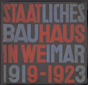 Staatliches Bauhaus Weimar 1919 - 1923 by Herbert Bayers. picture from :http://www.metmuseum.org/toah/works-of-art/2001.392